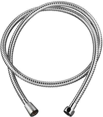 Wirquin 60720422 Flexible de douche en inox 1m50 à simple agrafage, chromé