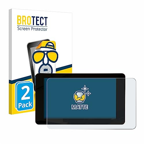 BROTECT Schutzfolie für Raspberry Pi Touchscreen 7 | 2 Stück Entspiegelnder Displayschutz Made in Germany Matte Displayschutz-Folie Anti-Reflex Anti-Fingerprint Einfache Montage