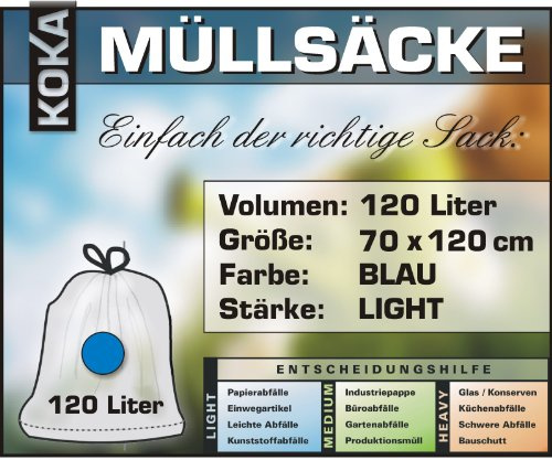 250 Müllsäcke Abfallsäcke 120 Liter
