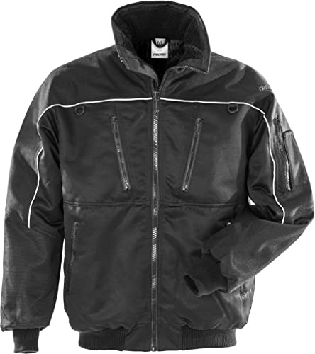 Fristads Winterjacke Pilotenjacke wasserabweisend PP464, Farbe:schwarz;Größe:M