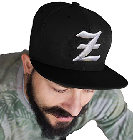 4sold Snapback keps med upphöjd 3D-broderi bokstav basebollkeps hiphop keps hatt huvudbonader, z, en storlek