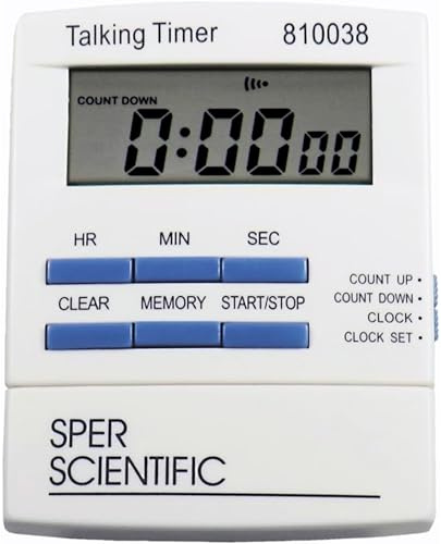 Sper Scientific Talking Lab 810038 Minuteur de Compte à rebours