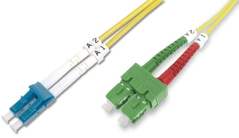 DIGITUS Câble à fibre optique OS2 – 3 m – SC (APC) vers LC (PC)
