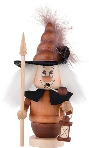 German Incense Smoker Mini Gnome Nightwatchman - 16,0 cm / 6 inches - Christian Ulbricht