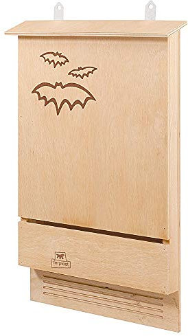 Ferplast Casetta pipistrelli BAT HOUSE Bat box in legno FSC, Protezione anti zanzare e insetti ecologica naturale