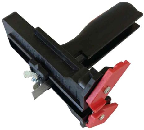 Mondelin - Trusquin Plaquiste Pro - Outil de traçage de précision, coupe plaque plâtre 10 cm, 2 Lames Réglables - Découpe facile pour chantier.