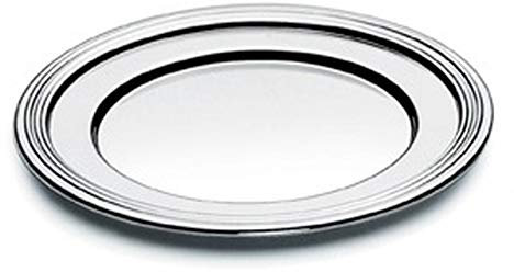 SWEET HOME Piattino pane sottobottiglia placcato Argento stile Inglese cod.52155-13 cm diam.13,5 by Varotto & Co.