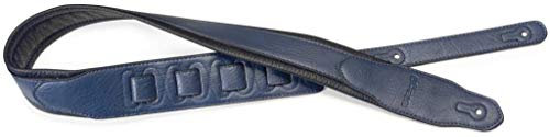 Stagg 22458 SPFL 40 Kunstleder gepolsterter Gitarrengurt blau