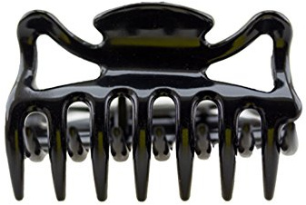 2Stk Haarkralle ca 6cm lang in schwarz - Made in Germany - WeLoveBeads