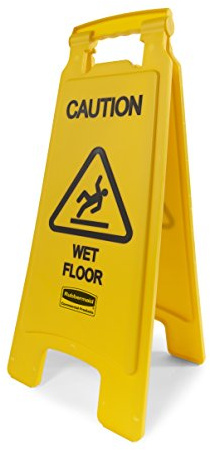 Safety Sign Folding Ylw Wet Floor Ps123