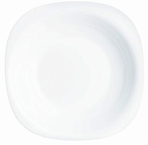 Luminarc 22,5 cm en verre Carine Assiette à Soupe, Blanc