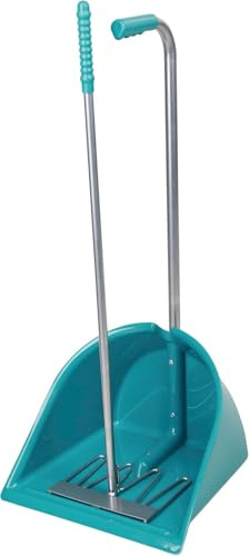 KERBL Mistboy rose (Höhe 90 cm, Mistkratzer für die Reinigung von Pferdeboxen / Transporter / Paddock, Bollensammler, Stallboy) 328046