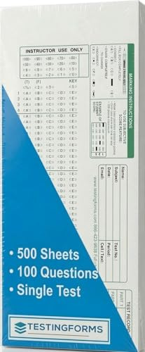 TEST-100E 882 E kompatibla testformulär (500 ark paket)