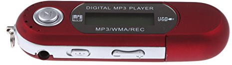 Sconosciuto 4GB USB Lettori MP4 e MP3 di Musica di Registrazione di Riproduzione Video Digitale con Radio FM EBook - Rosso