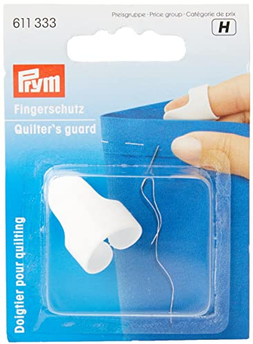 Prym 611333 Quilter's Fingerschutz verstellbar, White