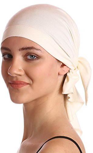 Bandana de Bambu Unisex para quimio - Cream