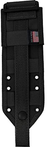ESEE, Messerschutz für Outdoormesser, MOLLE Back Black, schwarz, Messertasche feststehende Klinge, Scheide