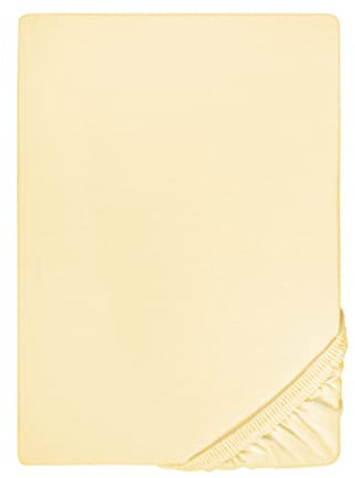 biberna Feinjersey-Spannbetttuch 0077144 gelb 1x 90x190 cm - 100x200 cm