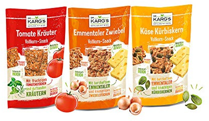 Knabber-Trio, Käse-Snacks, Salzgebäck in 3 Geschmackssorten (3 x 110g)