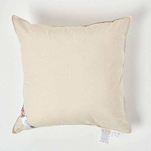 Homescapes Kissenfüllung 50x50 cm – Füllkissen mit Bezug aus GOTS-zertifizierter Bio-Baumwolle & Super-Mikrofaserfüllung, Oeko-TEX-Zertifiziert, hypoallergen, formstabil, für Sofa & Bett
