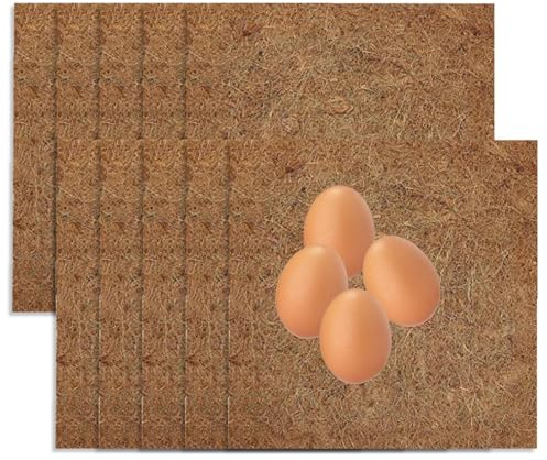Zankie Lettiera per Polli, Cuscinetti per Polli Lavabili, Stuoie per lettiera per pollaio Forniture per pollame per compostaggio di Galline Che depongono Le Uova