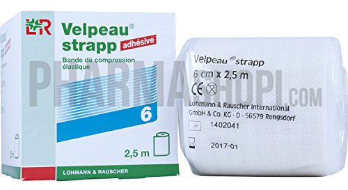 Velpeau Strapp Adhésive Bande de Compression Élastique 6 x 2,5 m