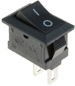 5 x Mini On/Off Rectangle Rocker Switch Miniature SPST (Pack of 5)