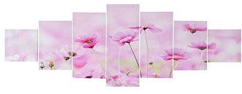 Mendler Leinwandbild T375 XL 7-teilig 245x87cm - Blumen