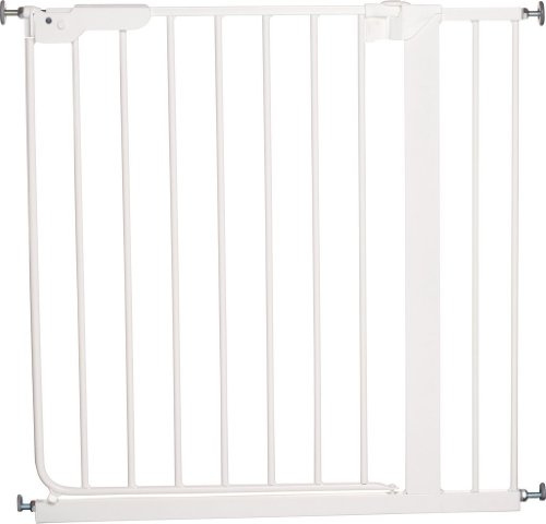Baby Dan Danamic TÜV/GS geprüftes Türschutzgitter/Treppenschutzgitter zum Einklemmen, 73-80,5 cm, Weiß - hergestellt in Dänemark