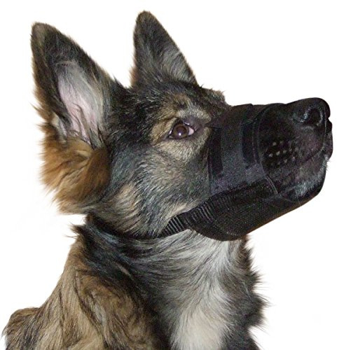 Kerbl Pet Nylon Maulkorb L, schwarz 18-24 cm / 8,5 cm