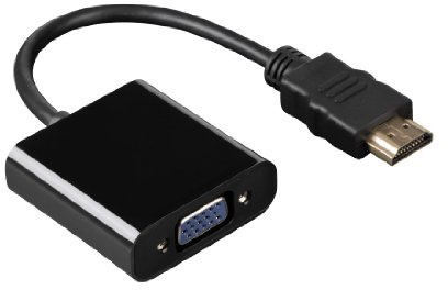 Hama 00054569 Digital auf VGA Konverter (HDMI auf VGA, 3,5mm Klinkenstecker)