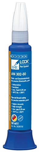 Weicon AN 302-80 50 ml Pen-system 30280150 | Rohrgewindedichtung, höherviskos, bis M36, passive Werkstoffe abdichten, Trinkwasserzulassung