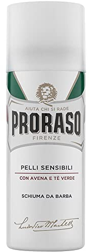 Proraso White Soothing Shaving Foam, 1er Pack (1 x 50 ml)