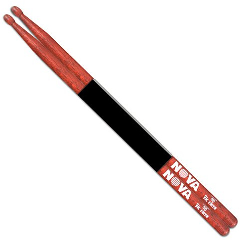 Vic FIrth - NOVA Drumsticks - 5B - Wood Tip - Red