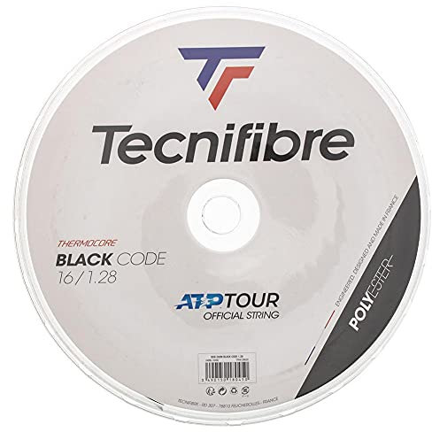 Tecnifibre Tennissaite Code 200m, schwarz, 100100