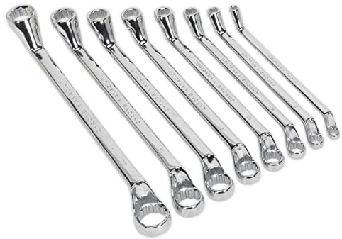 Siegen S0405 8pc Deep Offset Ring Spanner Set - Metric
