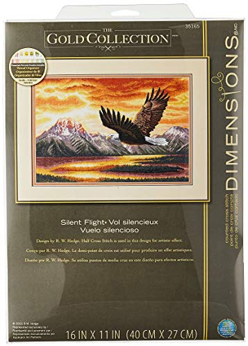 Collezione Gold Volo silenzioso contato Punto Croce Kit-16 X 11