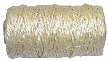 Amig - Rotolo di corda di Sisal Mod.20150 | Bobina in fibra naturale | multiuso Ideale come raschietto per gatti, artigianato, confezionamento, decorazione o giardinaggio | Misure: Ø 2,7 mm x 120 gr