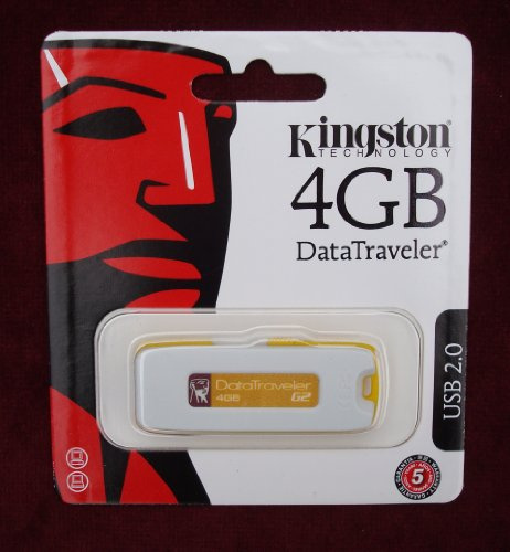 Kingston Technology DataTraveler 4GB DataTraveler G2 - USB flash drives (Yellow, 0-60 °C, -20-85 °C, Windows Vista Yes Windows XP (SP1, SP2) Windows 2000 (SP4) Mac OS X v.10.3.x+ Linux v.2.6.x+)