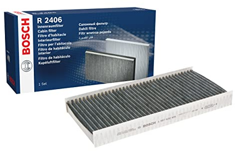 Bosch R2406 - kupéfilter med aktivt kol | Mot obehagliga dofter, pollen och damm för renare luft inuti fordonet