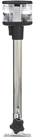 SEACHOICE Fold-Down Masthead and All-Round White Light, 3-Mile Visibility for Sail or Powerboats Under 66 Feet