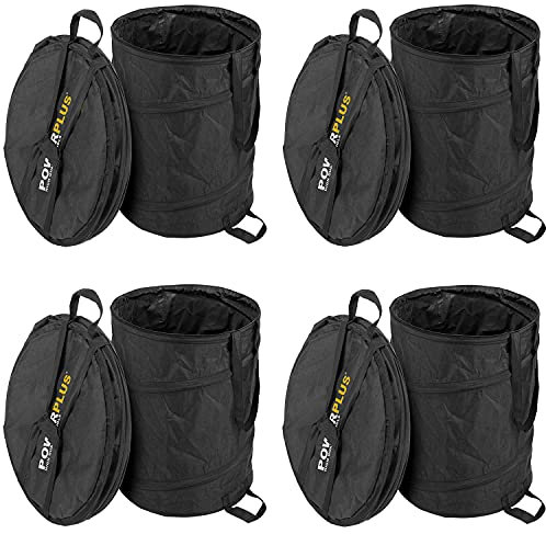 Powerplus Laubsack 85 Liter 4er Set Gartenabfallsack Laubsammler Gartensack