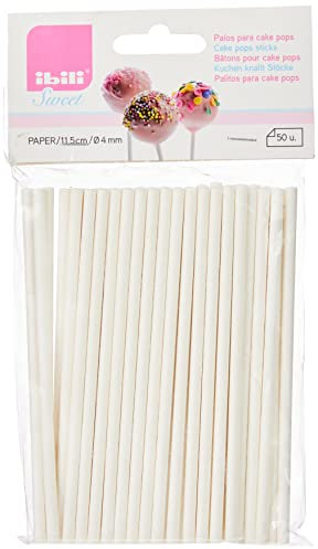 IBILI 786511 - Palos para Cake Pops, 11,50 cm, 50 Piezas