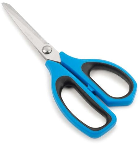 Arcos Tijeras cocina Acero Inoxidable. Tijeras cocina profesionales para cortar todo tipo alimentos. Mango polipropileno y Hoja 215 mm. Serie Prochef. Color azul y negro.