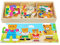 TOWO Bear Family Dress up Puzzle Box - Sorting and Matching Jigsaw Puzzle - Wooden Sorting Toys for 3 year old - Wooden Puzzles for 3 years old girls