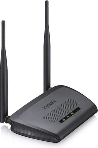 Zyxel N300 Wireless Fast Ethernet Router für Spiele und Medien mit zwei omnidirektionalen 5 dBi Antennen [NBG418NV2]