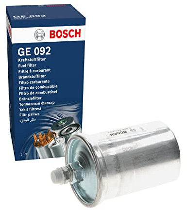 Bosch GE092 Filtre à Carburant Essence - Sépare les Particules du Carburant, Protège le Système d'Injection