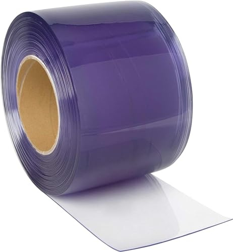 Kerbl Randig gardin (för stall/paddocks/hallar, rulllängd 25 m, bredd 20 cm, gardin transparent, PVC, utan monteringsmaterial) 291156 | Transparent, 200 × 2 mm, 25 m rulle, UV-stabiliserad, kan förkortas individuellt och lämplig för —20 till +50 °C