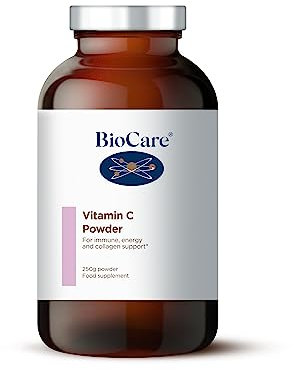 BioCare Vitamin C Powder | Immune Support, Healthy Skin & Collagen & Energy Production - 250g