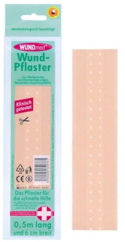 sårplåster 0,50 mx 6 cm påse, textil